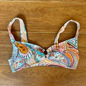 J. Crew Keyhole Bikini Top Size M